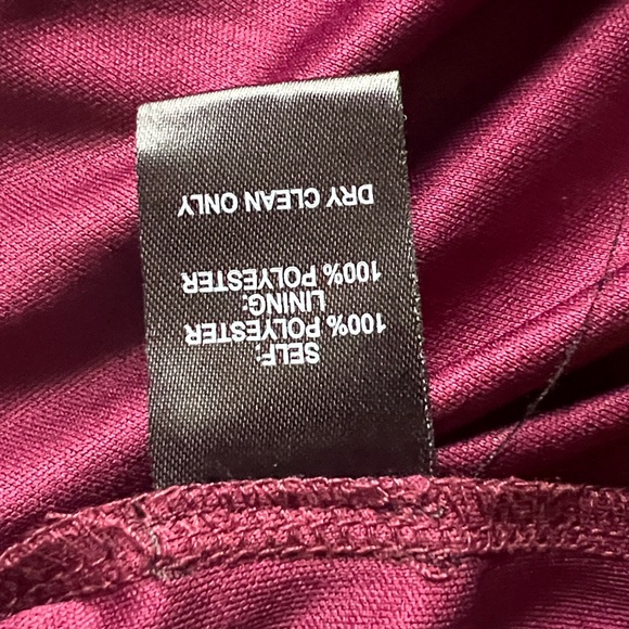 Lulus Women’s Air of Romance Deep Wine Burgundy Maxi Halter Chiffon Dress SZ M - Picture 13 of 13